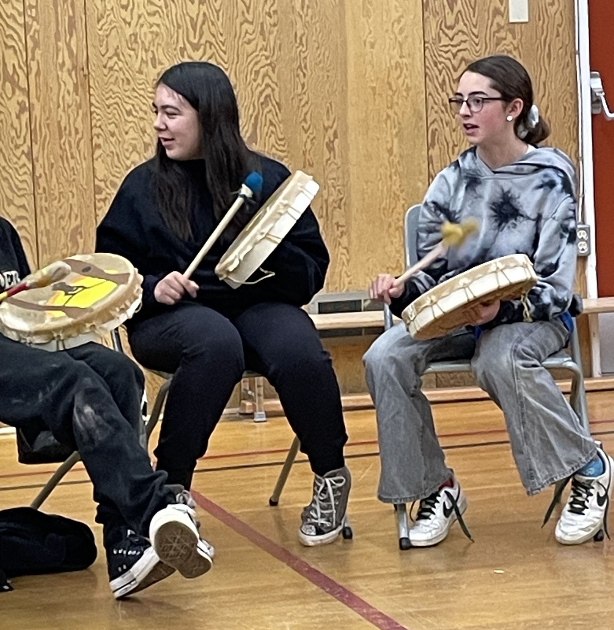 Indigenous Drum Playing